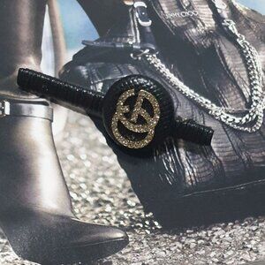 Black Crystals Hair Clip Pin Fashion Women Casual Formal Hair Accessory Gift